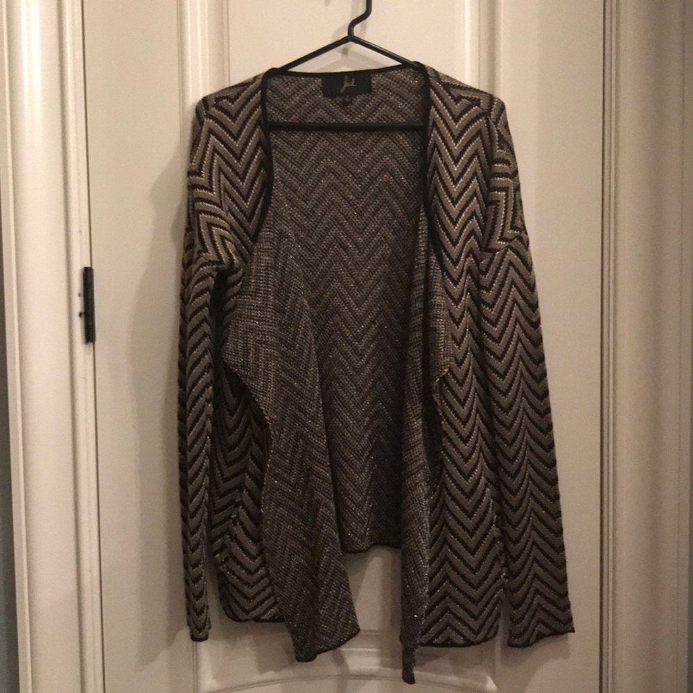 Jack black, gold and tan sweater